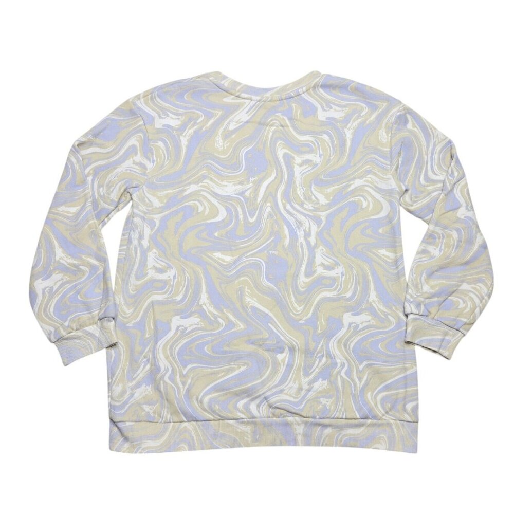 Art Class Sweater Girls Large 10 Blue Pullover Sweatshirt Geometric Long Sleeve - Picture 10 of 12